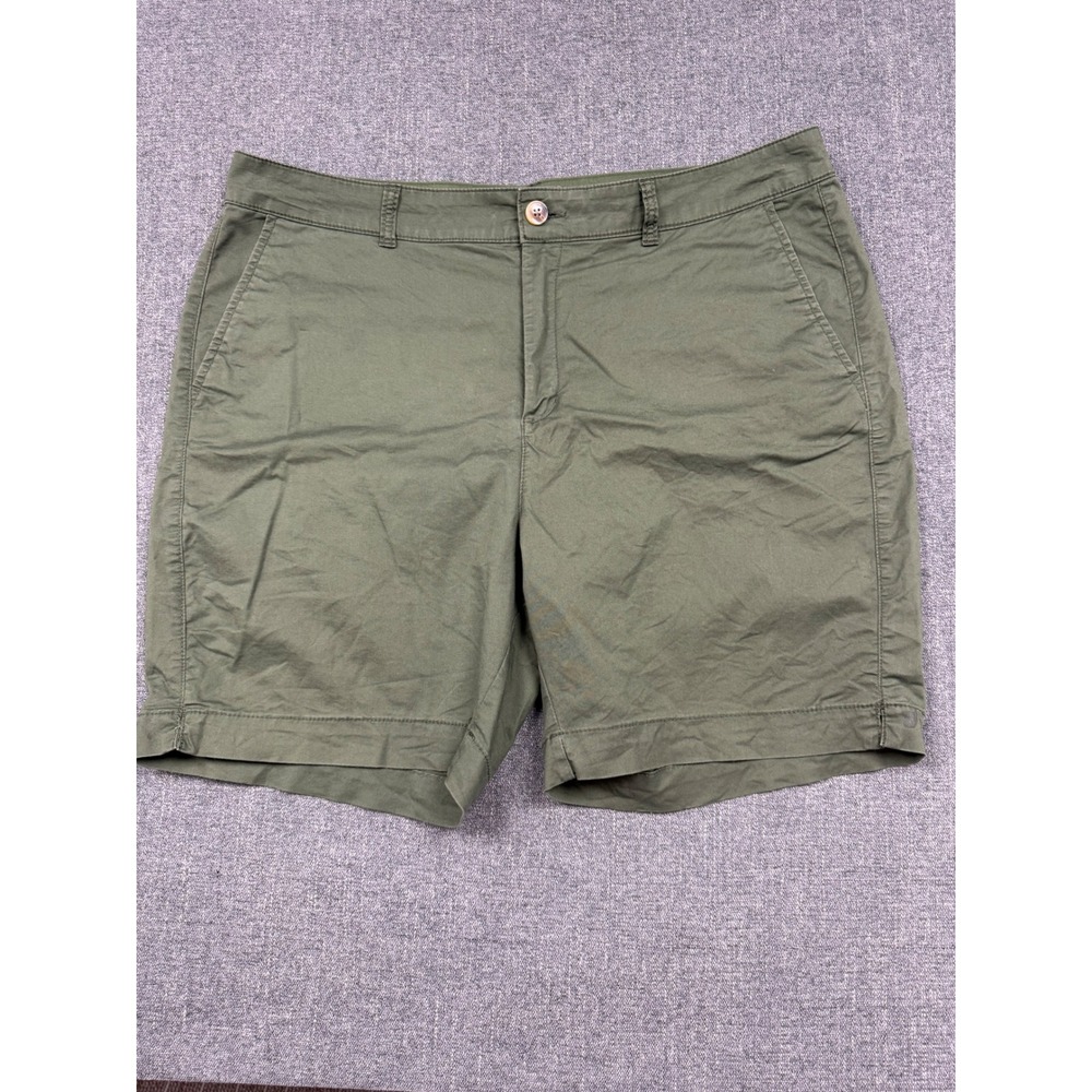 Old Navy Everyday Short High Rise Olive Green Chino Shorts Size 16